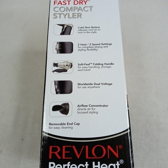 Revlon RVDR5005 Perfect Heat Fast Dry Travel Style - Picture 2 of 5